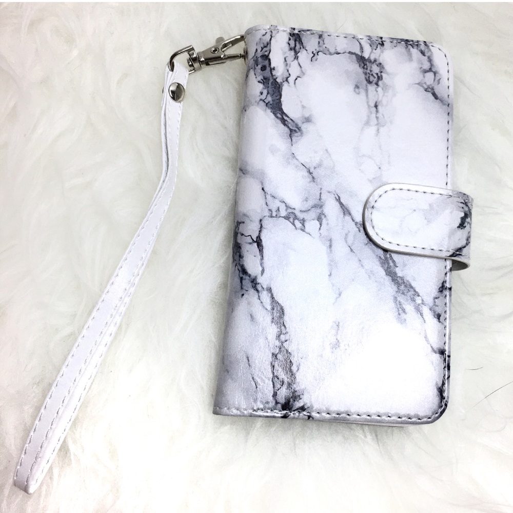 Marble iPhone 6s wristlet wallet case